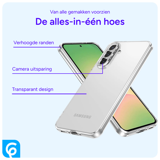 Samsung Galaxy A56 Hoesje Dun TPU Back Cover Transparant afbeelding 2
