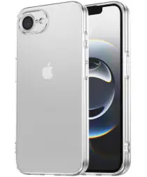 Apple iPhone 16e Hoesje Dun TPU Back Cover Transparant afbeelding