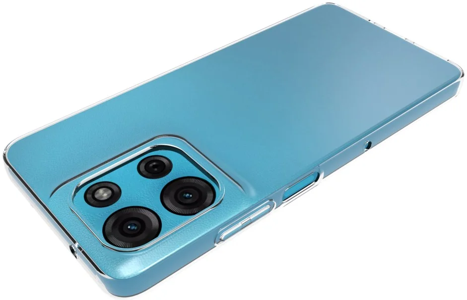 Motorola Moto G75 Hoesje Dun TPU Back Cover Transparant afbeelding 3