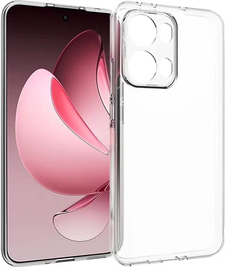 Oppo Reno 13 Pro Hoesje Dun TPU Back Cover Transparant afbeelding 1