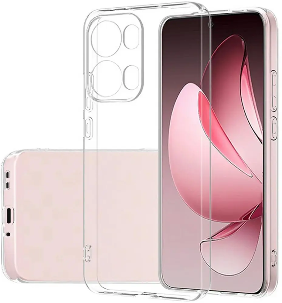 Oppo Reno 13 Pro Hoesje Dun TPU Back Cover Transparant afbeelding 2