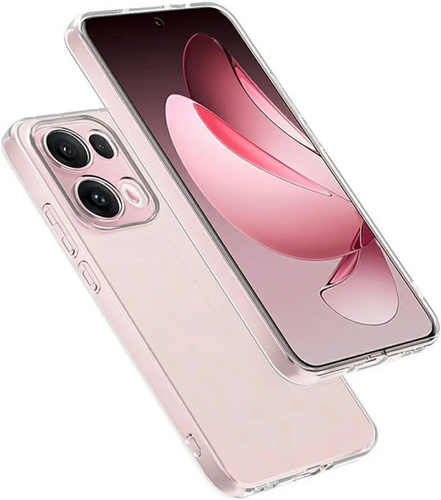 Oppo Reno 13 Pro Hoesje Dun TPU Back Cover Transparant afbeelding 3