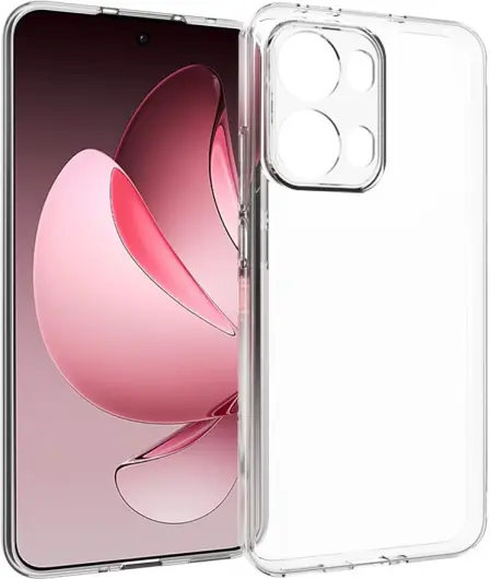 Oppo Reno 13 Pro Hoesje Dun TPU Back Cover Transparant afbeelding 1