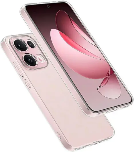Oppo Reno 13 Pro Hoesje Dun TPU Back Cover Transparant afbeelding 3
