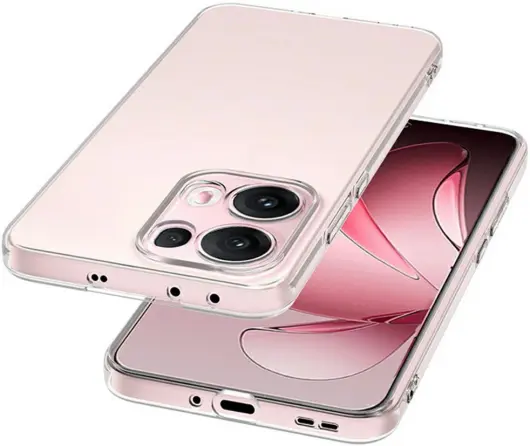 Oppo Reno 13 Pro Hoesje Dun TPU Back Cover Transparant afbeelding 4