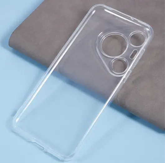 Huawei Pura 70 Pro Hoesje Dun TPU Back Cover Transparant afbeelding 3