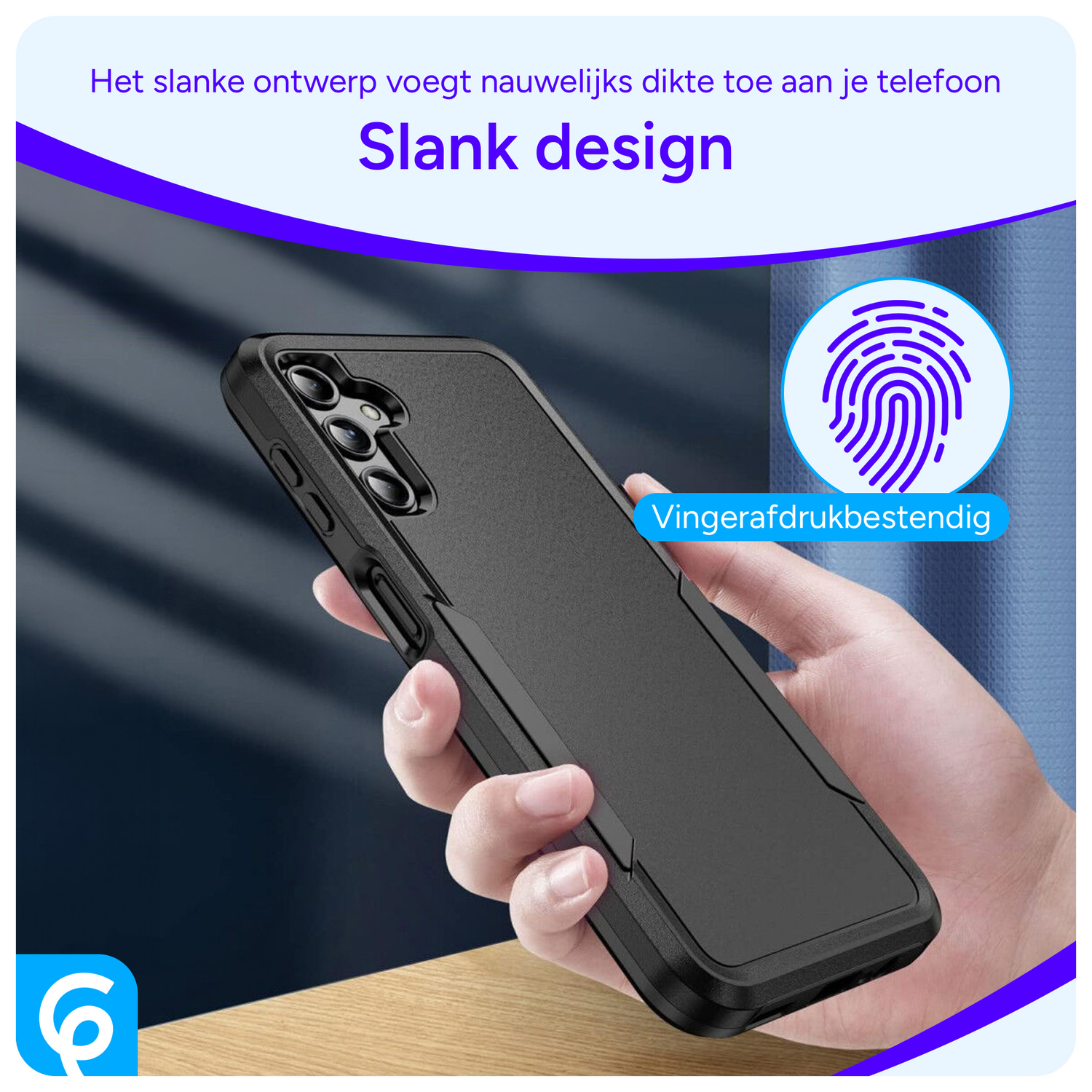 Samsung Galaxy A26 Hoesje Schokbestendige Hardcase Back Cover Zwart afbeelding 4