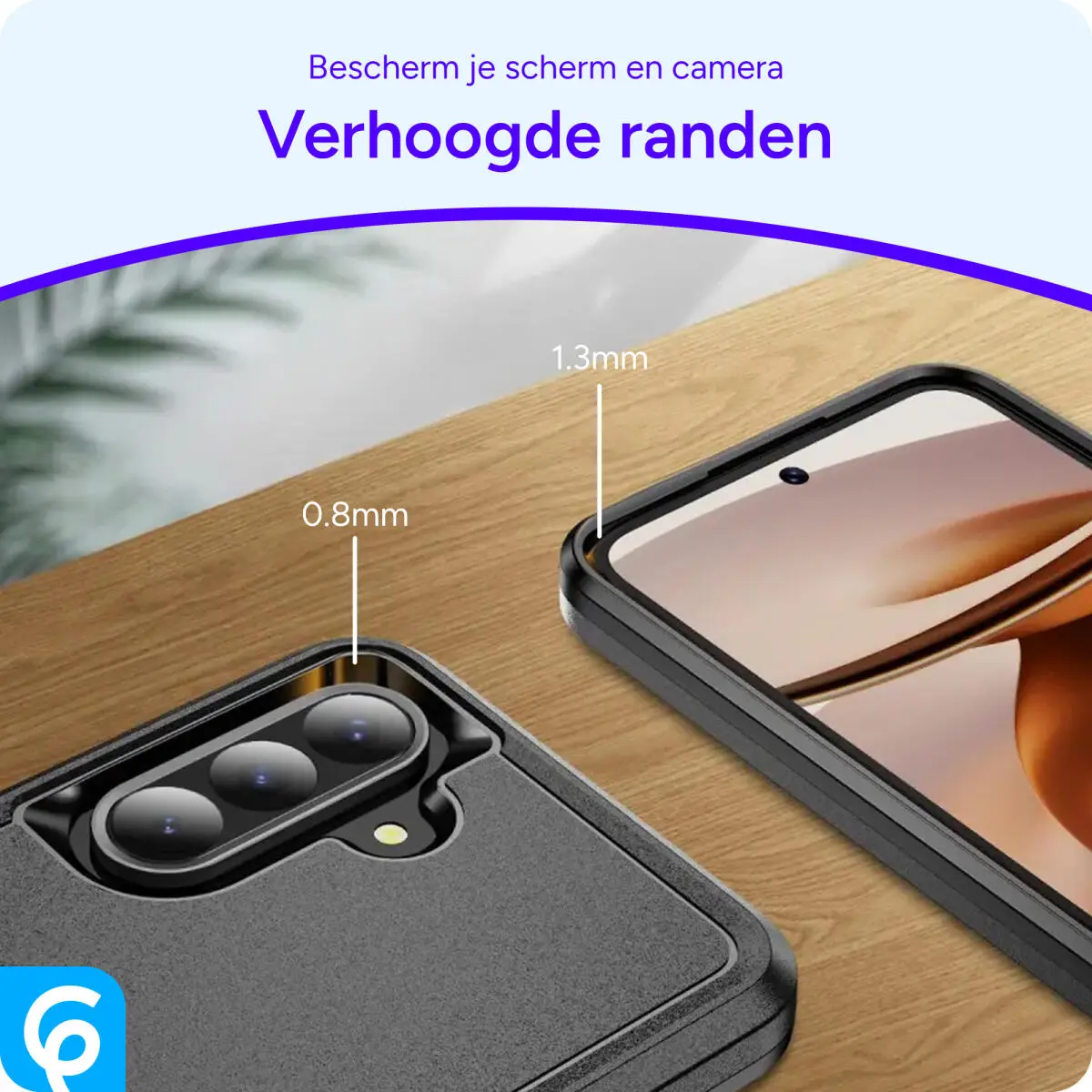 Samsung Galaxy A56 Hoesje Schokbestendige Hardcase Back Cover Zwart afbeelding 4