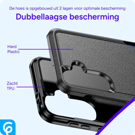 Samsung Galaxy A56 Hoesje Schokbestendige Hardcase Back Cover Zwart afbeelding 6