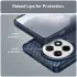 OnePlus 13R Hoesje Geborsteld TPU Flexibele Back Cover Blauw afbeelding 7