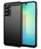 Samsung Galaxy A26 Hoesje Geborsteld TPU Flexibele Back Cover Zwart