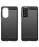 Samsung Galaxy A26 Hoesje Geborsteld TPU Flexibele Back Cover Zwart