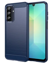 Samsung Galaxy A26 Hoesje Geborsteld TPU Flexibele Back Cover Blauw