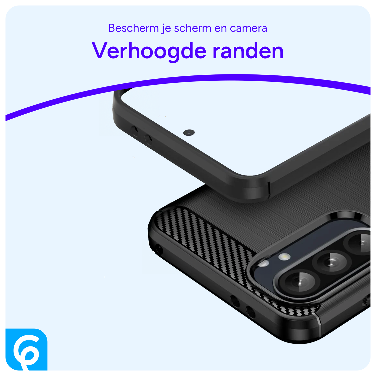 Samsung Galaxy A56 Hoesje Geborsteld TPU Flexibele Back Cover Zwart afbeelding 5