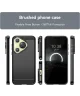 Huawei P70 Hoesje Geborsteld TPU Flexibele Back Cover Zwart