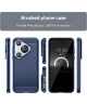 Huawei P70 Pro Hoesje Geborsteld TPU Flexibele Back Cover Blauw