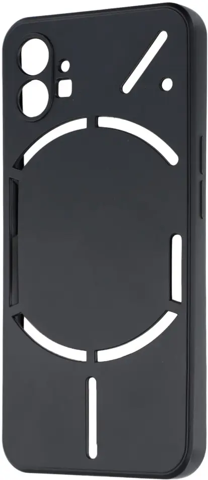 Nothing Phone (1) Hoesje Dun TPU Back Cover Matte Zwart afbeelding 3
