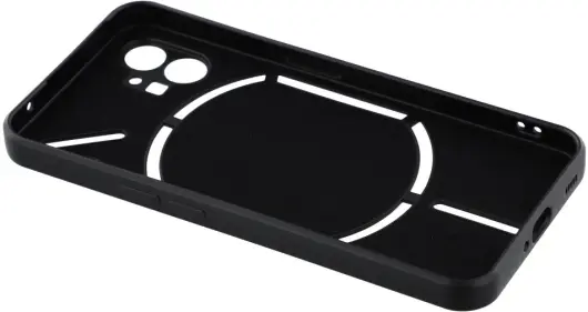 Nothing Phone (1) Hoesje Dun TPU Back Cover Matte Zwart afbeelding 6