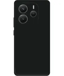 Xiaomi Redmi Note 14 4G Hoesje Dun TPU Back Cover Matte Zwart afbeelding