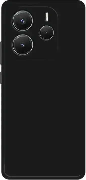 Xiaomi Redmi Note 14 4G Hoesje Dun TPU Back Cover Matte Zwart afbeelding 1