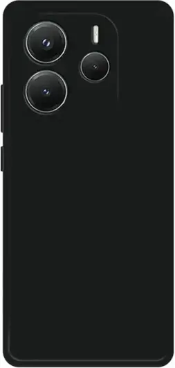 Xiaomi Redmi Note 14 4G Hoesje Dun TPU Back Cover Matte Zwart afbeelding 1