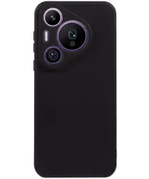 Huawei Pura 70 Pro Hoesje Dun TPU Back Cover Matte Zwart