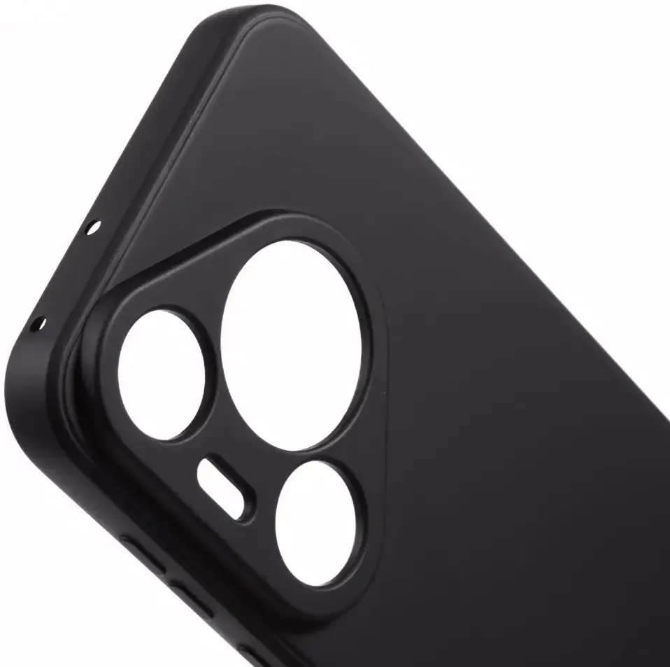 Huawei Pura 70 Pro Hoesje Dun TPU Back Cover Matte Zwart afbeelding 3