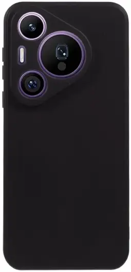 Huawei Pura 70 Pro Hoesje Dun TPU Back Cover Matte Zwart afbeelding 1