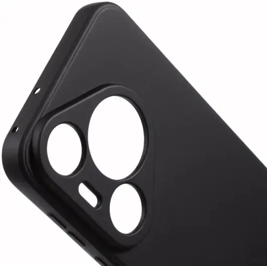 Huawei Pura 70 Pro Hoesje Dun TPU Back Cover Matte Zwart afbeelding 3