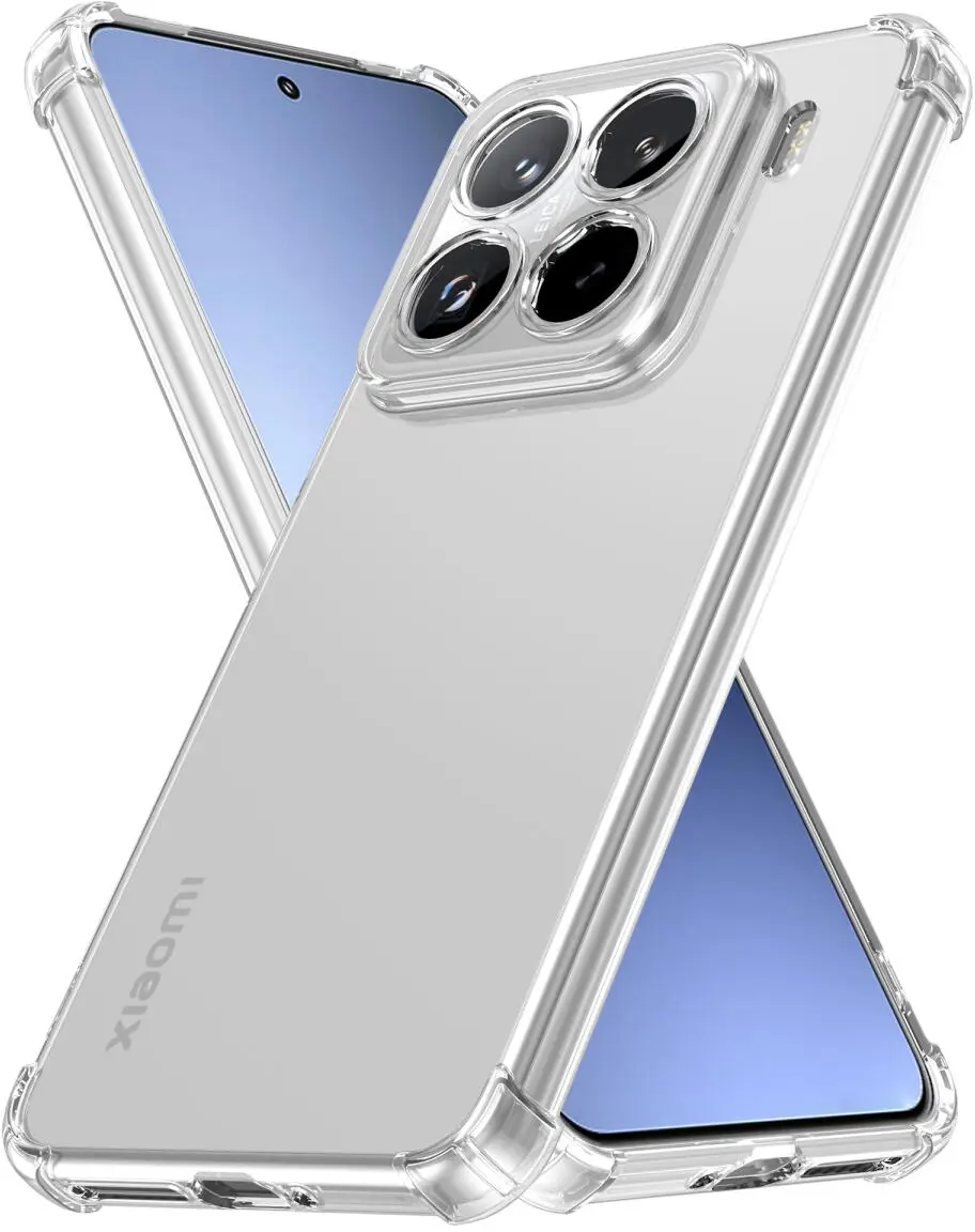 Xiaomi 15 Pro Hoesje Schokbestendig en Dun TPU Back Cover Transparant afbeelding 2