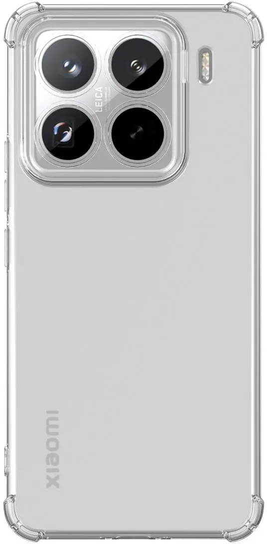 Xiaomi 15 Pro Hoesje Schokbestendig en Dun TPU Back Cover Transparant afbeelding 4