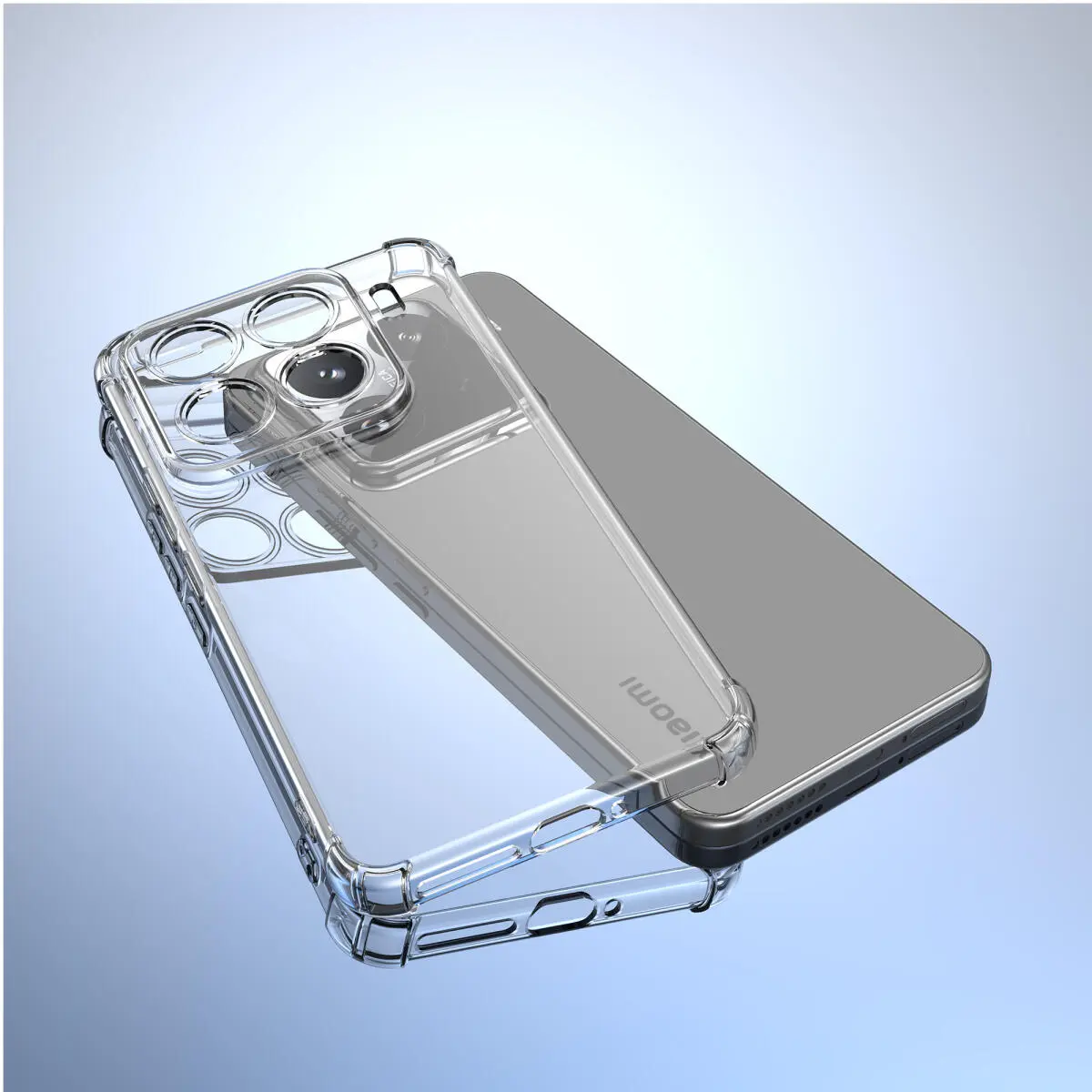 Xiaomi 15 Pro Hoesje Schokbestendig en Dun TPU Back Cover Transparant afbeelding 7