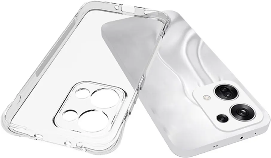 Oppo Reno 13 Hoesje Schokbestendig en Dun TPU Back Cover Transparant afbeelding 2