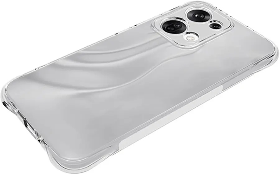 Oppo Reno 13 Hoesje Schokbestendig en Dun TPU Back Cover Transparant afbeelding 4