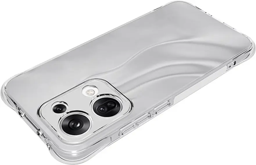 Oppo Reno 13 Hoesje Schokbestendig en Dun TPU Back Cover Transparant afbeelding 5