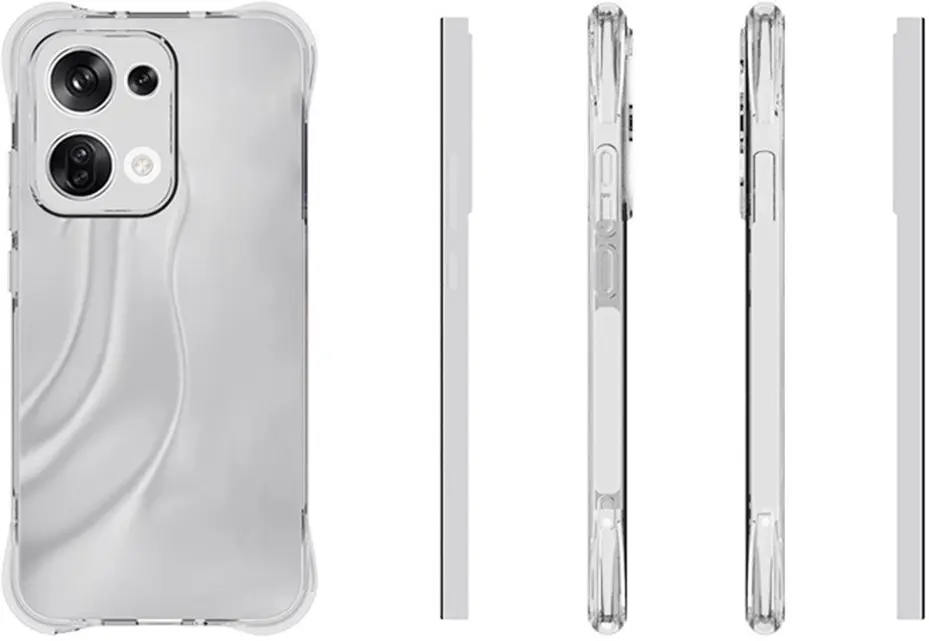 Oppo Reno 13 Hoesje Schokbestendig en Dun TPU Back Cover Transparant afbeelding 6