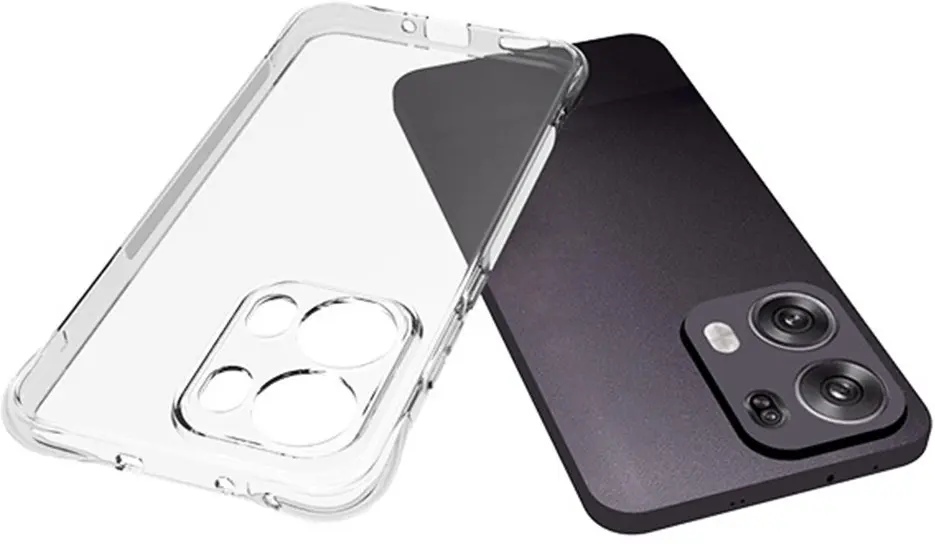 Oppo Reno 13 Pro Hoesje Schokbestendig en Dun TPU Back Cover Transparant afbeelding 2