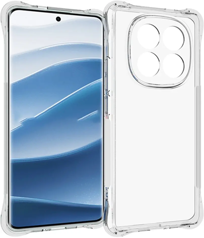 Xiaomi Redmi Note 14 Pro Plus Hoesje Schokbestendig en Dun TPU Transparant afbeelding 1