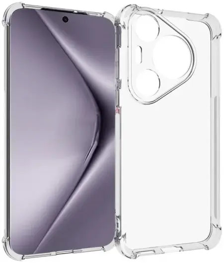 Huawei Pura 70 Pro Hoesje Schokbestendig en Dun TPU Back Cover Transparant afbeelding 1
