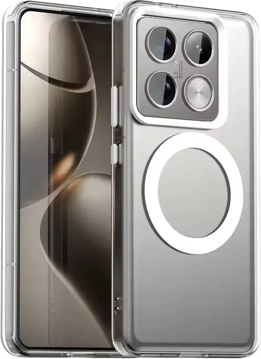 Xiaomi 14T Hoesje Hard Back Cover met MagSafe Transparant afbeelding 1