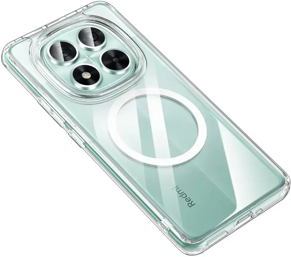 Xiaomi Poco X7 / Redmi Note 14 Pro 5G Hoesje Hard Back Cover MagSafe Transparant afbeelding 1
