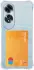 Oppo A60 4G Hoesje Dun TPU met Pasjeshouder Back Cover Transparant afbeelding 1