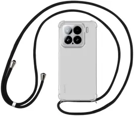 Xiaomi 15 Hoesje met Koord Schokbestendig TPU Transparant
