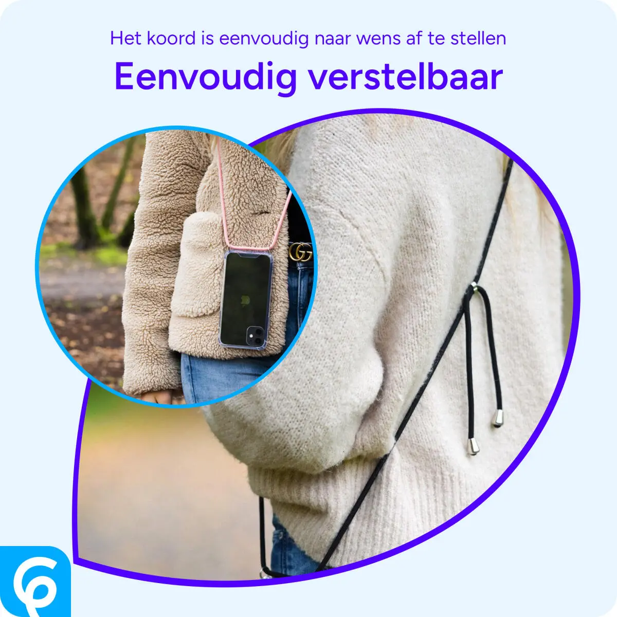 Honor 200 Lite Hoesje met Koord Schokbestendig TPU Transparant afbeelding 4