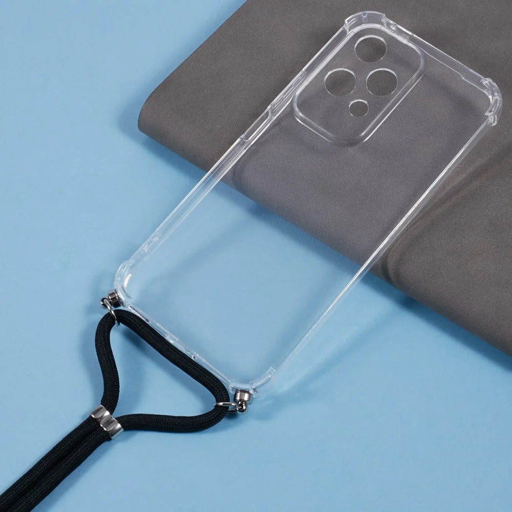 Honor 200 Lite Hoesje met Koord Schokbestendig TPU Transparant afbeelding 8