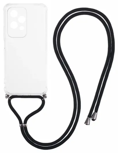 Honor 200 Lite Hoesje met Koord Schokbestendig TPU Transparant afbeelding 1