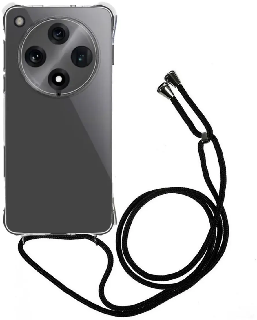 Oppo Find X8 Pro Hoesje met Koord Schokbestendig TPU Transparant afbeelding 1