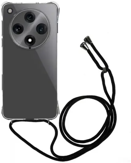 Oppo Find X8 Pro Hoesje met Koord Schokbestendig TPU Transparant afbeelding 1