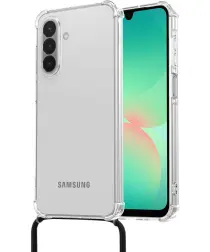 Samsung Galaxy A26 Hoesje met Koord Schokbestendig TPU Transparant