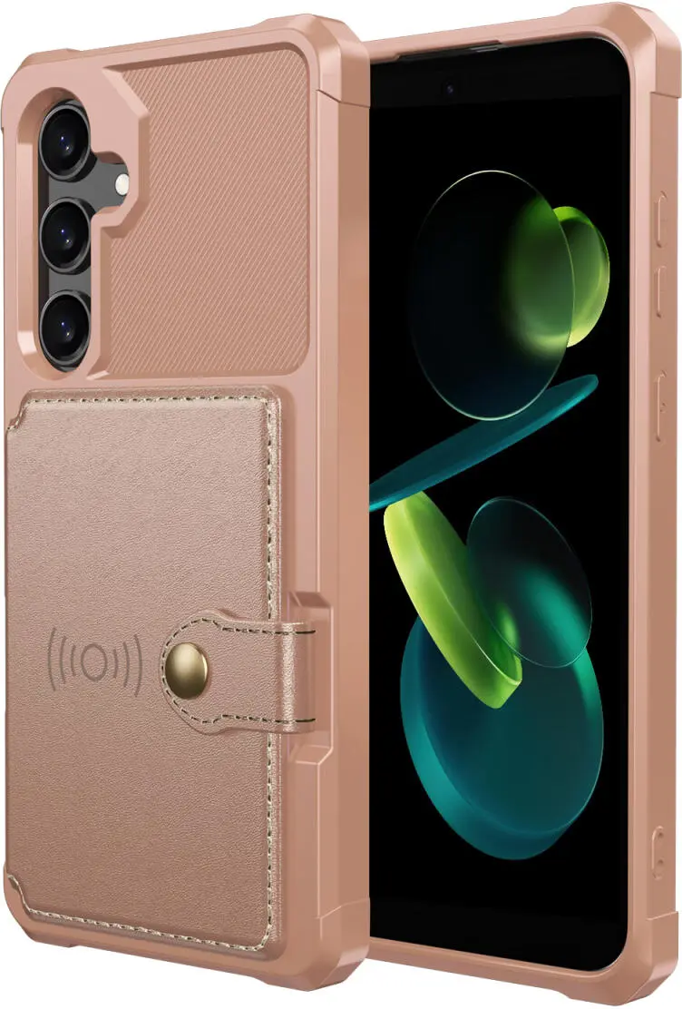 Samsung Galaxy A56 Hoesje 3-in-1 Pasjes Portemonnee Back Cover Roze afbeelding 8